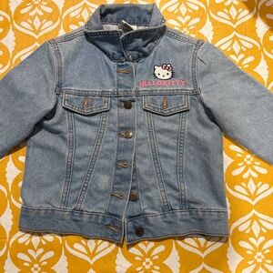 Girls Hello Kitty Denim Jacket Size XS